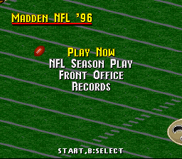 Madden NFL '96 screenshot 4 for Sega Mega Drive